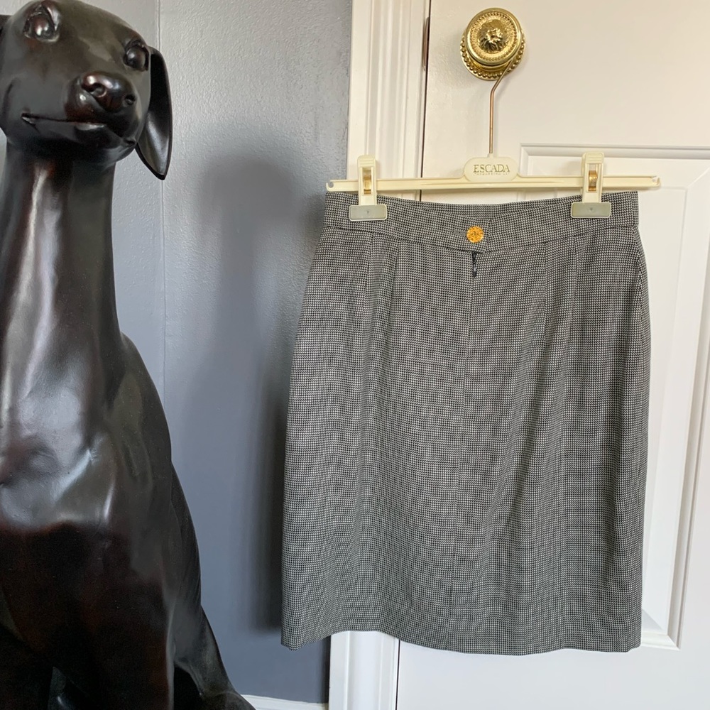 Vintage Black and White Escada Skirt Size 36